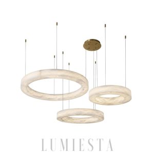 wm_13166751556581000366.jpg Marika - Nowoczesny żyrandol z alabastru w kolorze mosiądzu