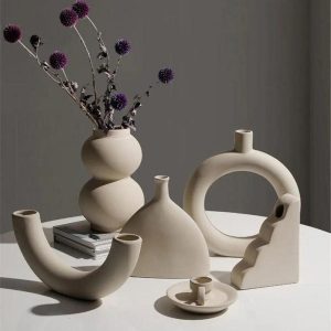 Stylowa lampa stołowa ceramiczna do dekoracji wnętrz