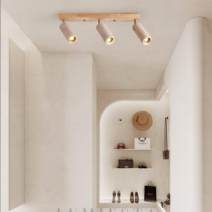 Nimbus - Lampa sufitowa z naturalnego trawertynu, 3/4 punktowa, 60/80cm