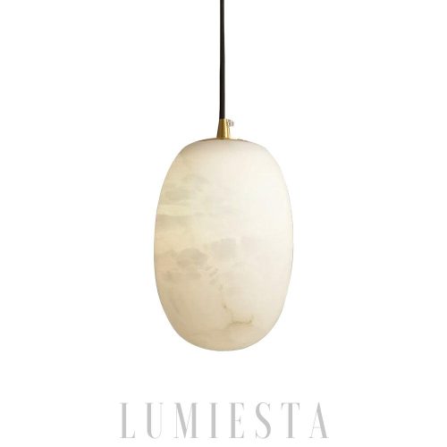 wm_13313785579461155270.jpg Lyura - Lampa wisząca Alabaster - kamień, mosiądz 10×15 cm