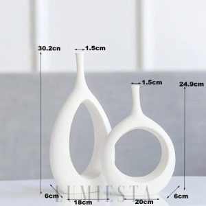 Wazon ceramiczny nowoczesny z otworem elegancki styl