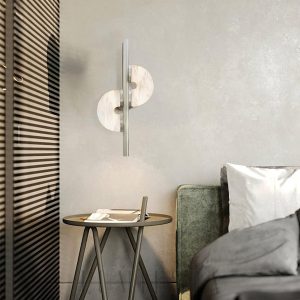 Dolly - Alabaster - lampa ścienna alabaster+metal 40/60cm