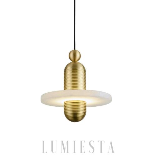 Lampa wisząca Lupa Alabaster w stylu nowoczesnym 18cm 28cm