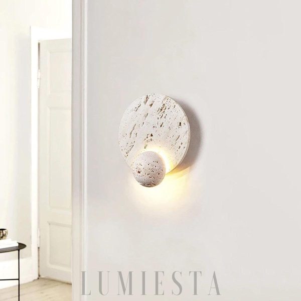 wm_13452302894441062575.jpg Luxor - Okrągła lampa ścienna z trawertynu boho 22 cm