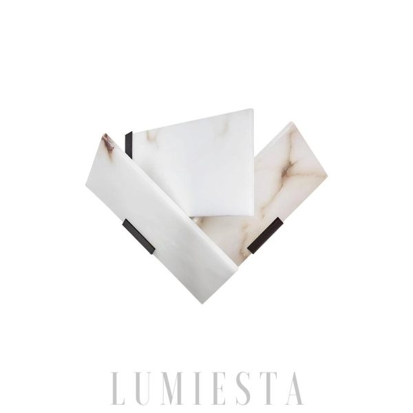 Heart - Lampa ścienna z alabastru w stylu nowoczesnym 26cm