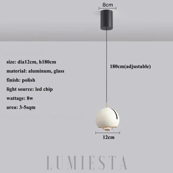Czarna metalowa lampa kula wisząca - detal wykończenia powierzchni