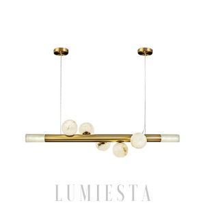 Nutlia - Lampa wisząca Alabaster w stylu eleganckim