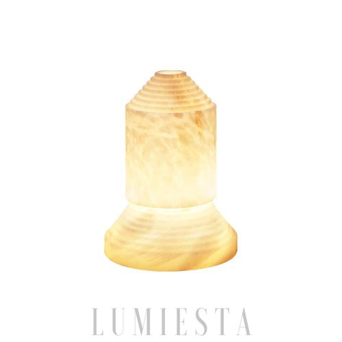 Babel - Lampa stołowa z alabastru w nowoczesnym stylu 30cm