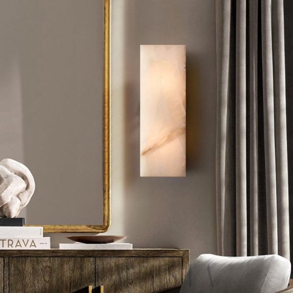 Rivage - Alabastrowa lampa ścienna — elegancka i nowoczesna