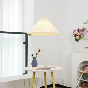 wm_14304271809095479280.jpg Lampa wisząca z papieru washi w kształcie kapelusza 50cm