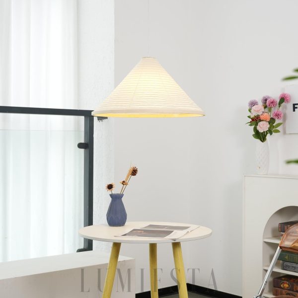 wm_14304271809095479280.jpg Lampa wisząca z papieru washi w kształcie kapelusza 50cm