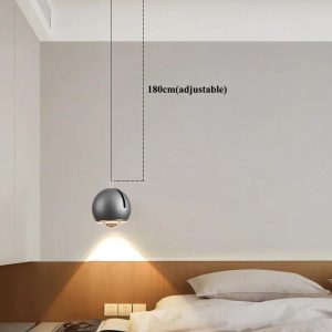 Designer pendant lamp Kula with adjustable angle, colorful