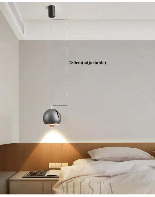 Designer pendant lamp Kula with adjustable angle, colorful