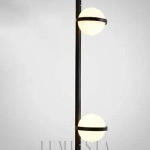 Lampa ścienna okrągła z efektem rośliny styl nowoczesny