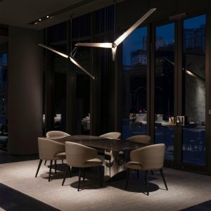 Lampa wisząca Fragment 10 chrom przezroczysta 37,5 cm