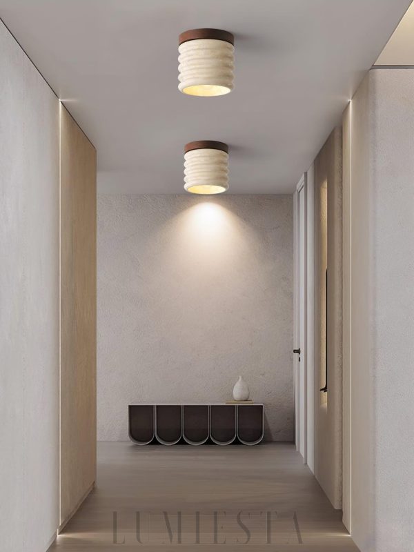 wm_14896341626759824271.jpg Vaarnii - Lampka sufitowa z trawertynu w beżowym stylu 12cm