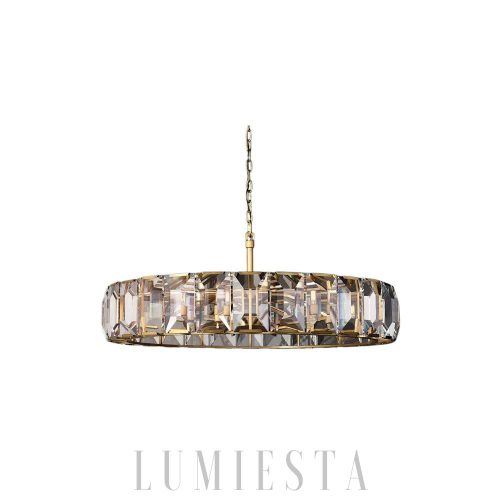 Lampa wisząca Harson okrągła z kryształami 149cm elegancja