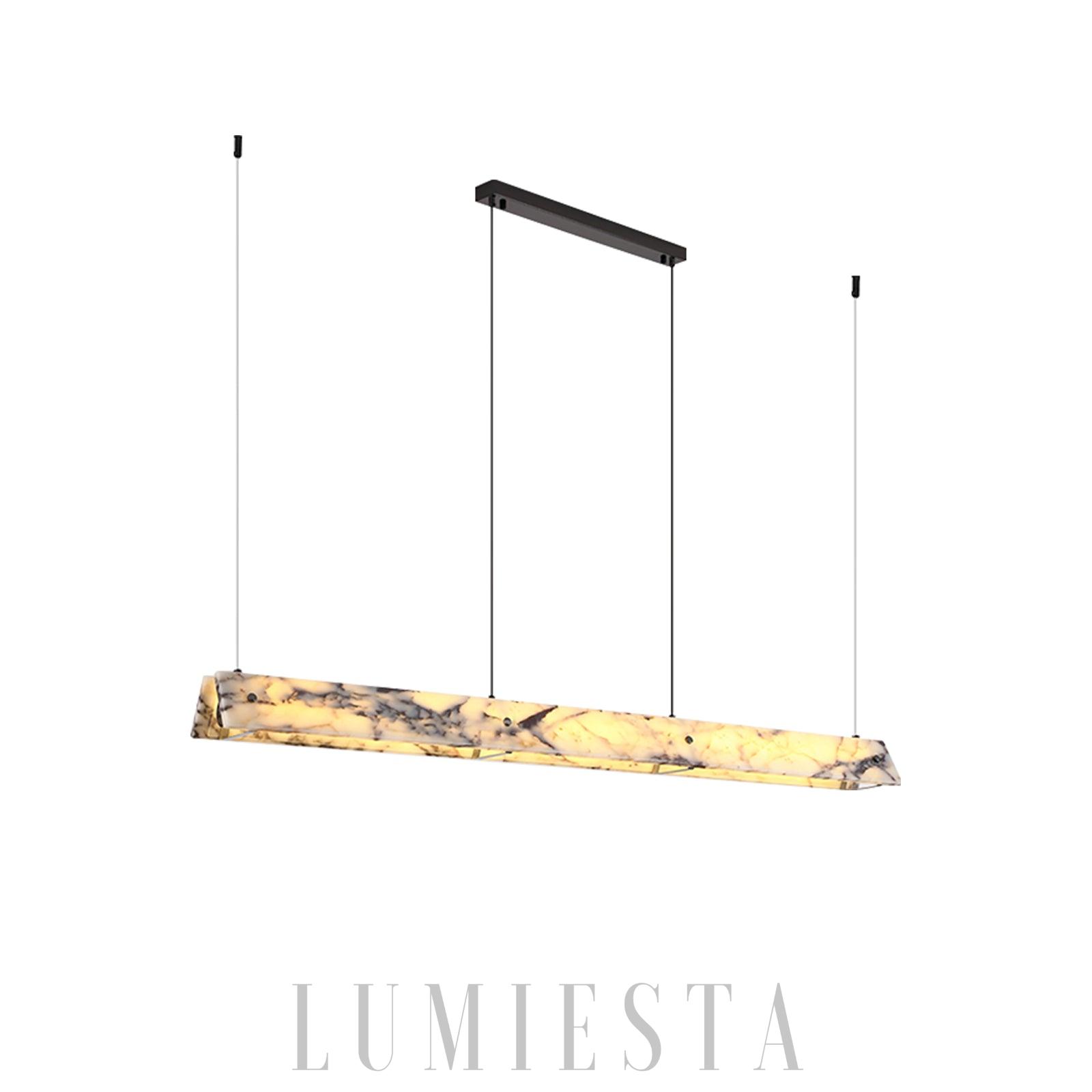 Caowl - żyrandol marmurowy liniowy 150 cm