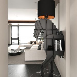 wm_15344799006702445317.jpg Lampa podłogowa Tete Horse nowoczesna czarno-czerwona