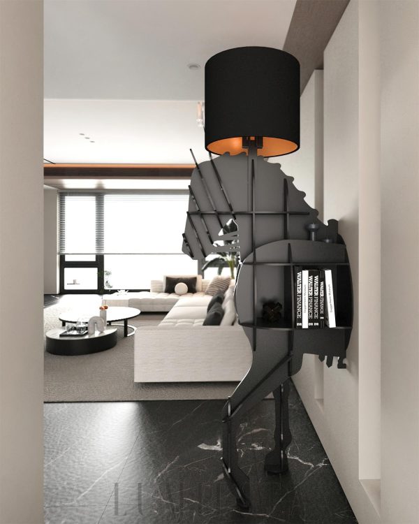 wm_15344799006702445317.jpg Lampa podłogowa Tete Horse nowoczesna czarno-czerwona