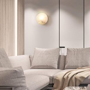 wm_15351995357728516516.jpg Everest - Mosiężna lampa ścienna, klosz alabastrowy 20/26cm