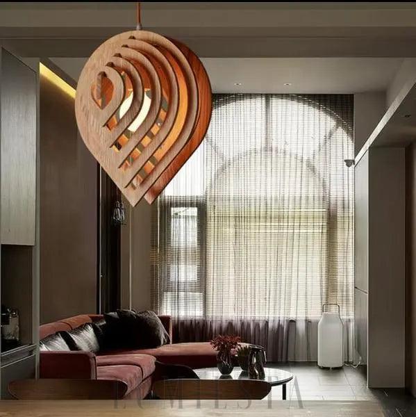 wm_15440452599334565110.jpg Stylowa drewniana lampa wisząca w kształcie kropli