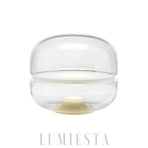 Lampa stołowa z alabastru i szkła w eleganckim stylu