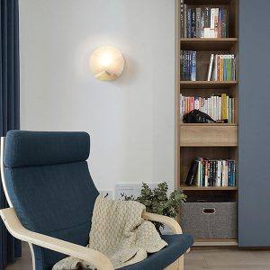 wm_15631791988529107422.jpg Everest - Mosiężna lampa ścienna, klosz alabastrowy 20/26cm