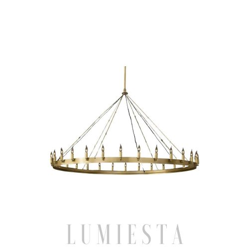 Lampa wisząca Camino 63-calowy żyrandol mosiądz/czarny