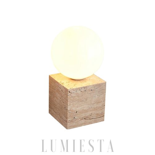 Curacao - Lampa ścienna z beżowego trawertynu 10x20 cm