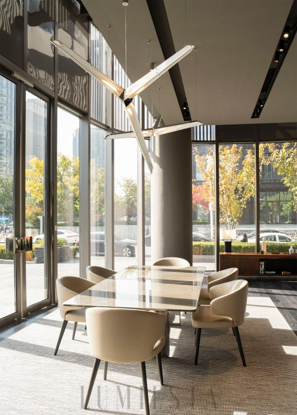 Lampa wisząca Fragment 10 chrom przezroczysta 37,5 cm