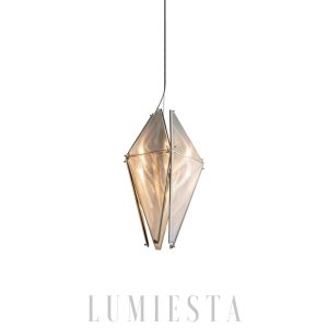 Pendant lamp Fragment 08 modern chrome 35,5 cm