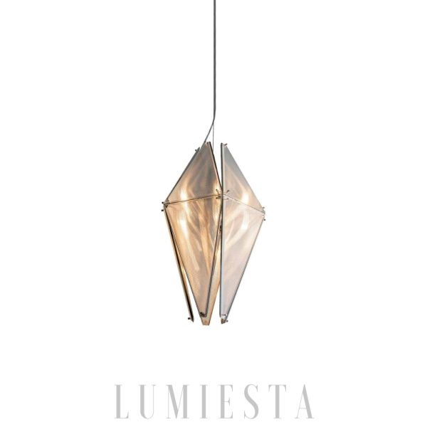 Pendant lamp Fragment 08 modern chrome 35,5 cm
