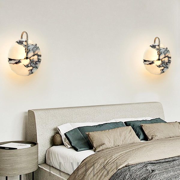 wm_16489069029916424172.jpg Elegancki okrągły kinkiet marmurowy 25cm biały ciepła