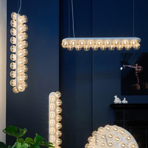 Lampa wisząca podwójna Prop Light o okrągłym kształcie 99cm