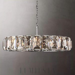 Lampa wisząca Harson okrągła z kryształami 149cm elegancja