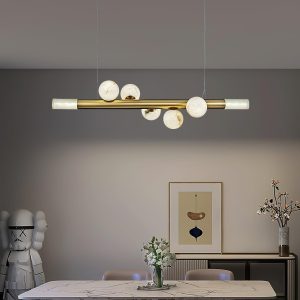 Nutlia - Lampa wisząca Alabaster w stylu eleganckim