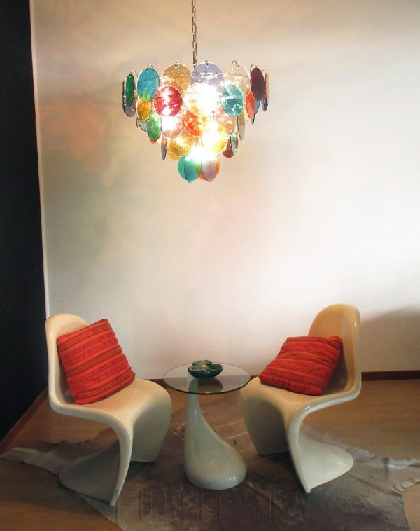 Elegancka żyrandol Murano w kolorze wielokolorowym 70cm