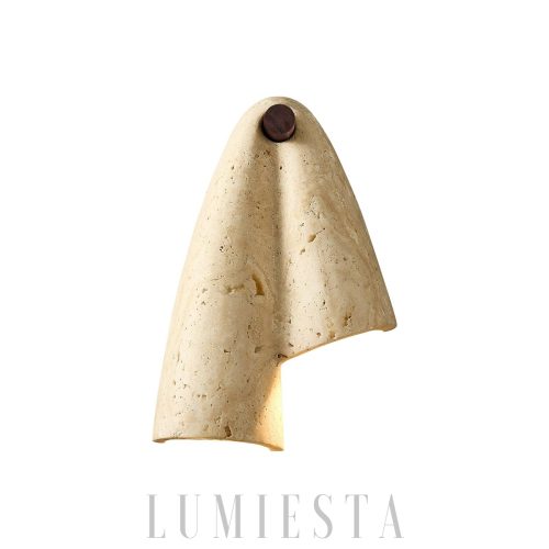 wm_16711005625687881485.jpg Pearlmont kinkiet z trawertynu beżowa, 2 punktowa, naturalny trawertyn, do sypialni