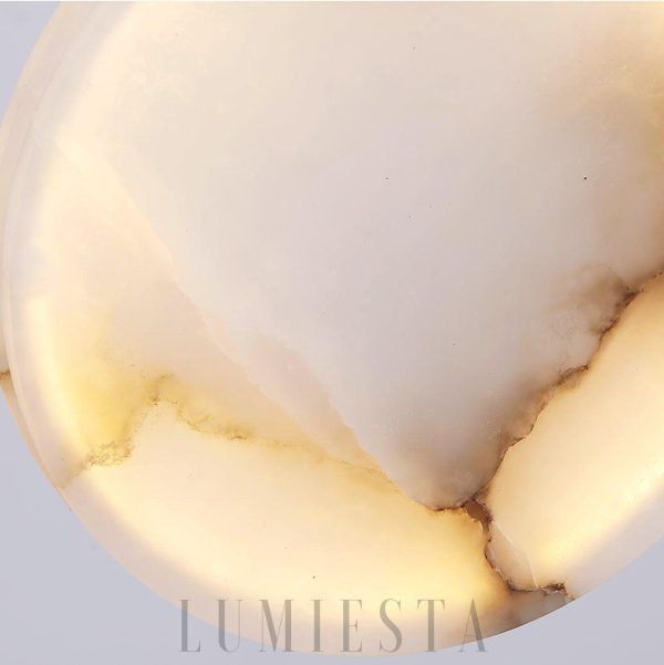 Harvest - lampa wisząca z alabastru w stylu nowoczesnym