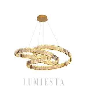 Canterbury - Ekskluzywny kryształowy żyrandol, złoty