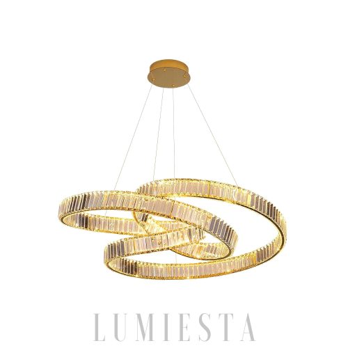 Canterbury - Ekskluzywny kryształowy żyrandol, złoty