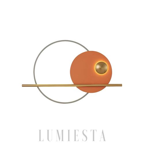 Sunset Nowoczesna podwójna lampa ścienna okrągła