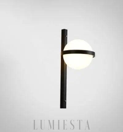 Lampa ścienna okrągła z efektem rośliny styl nowoczesny