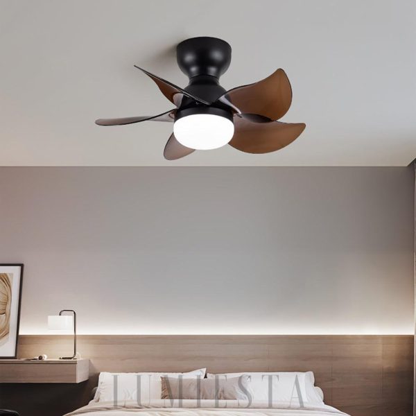 Wentylator sufitowy Remo Nordic z lampą, styl skandynawski