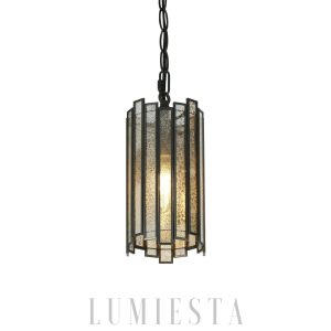 Monaria - Modern black glass pendant lamp 11.5 cm