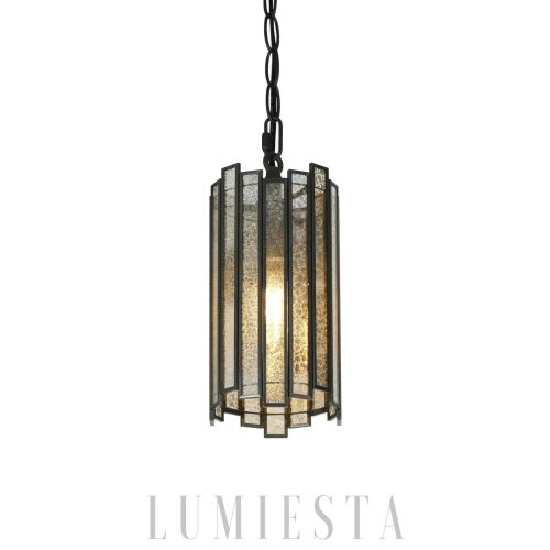 Monaria - Modern black glass pendant lamp 11.5 cm