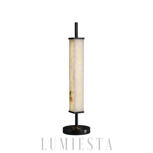 Serano - Alabaster mosiądz – ciepłe światło, 59 cm