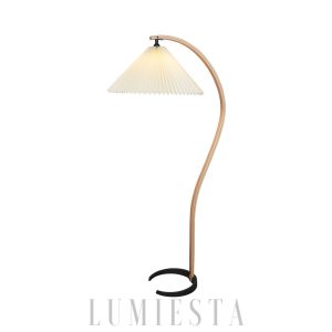 Capri - Lampa podłogowa z drewna w stylu skandynawskim 72cm