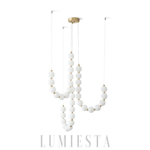 Fellata - Crystal chandelier with acrylic pearls in modern style - 43-90cm